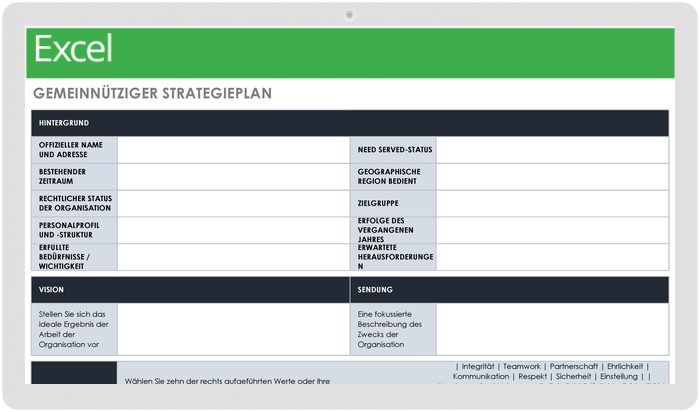 Nonprofit Strategic Plan Template 49545 - DE