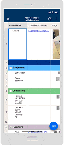 Mobile location in a sheet and on Google Maps